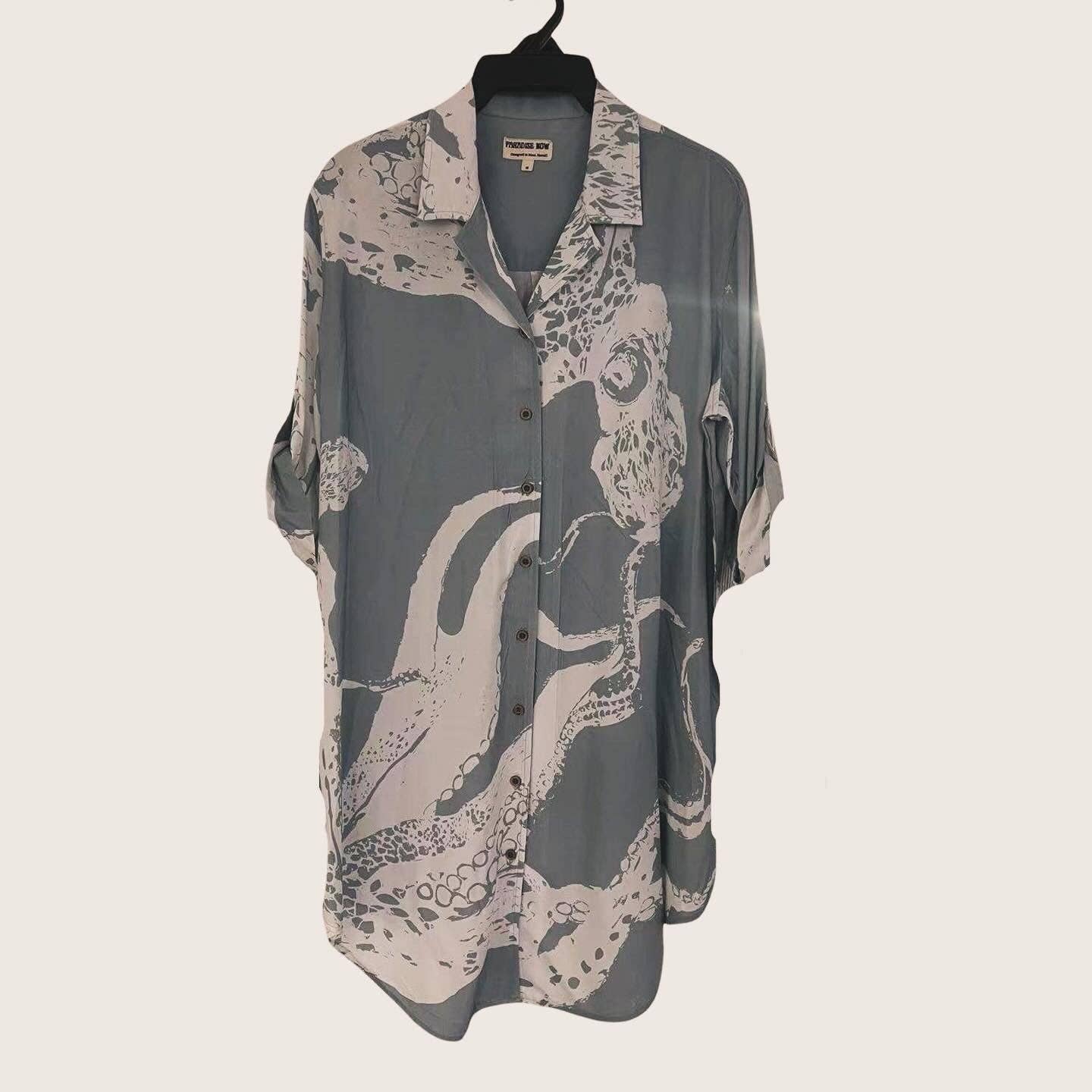 Women’s Shirt Dress in He’e Skies
