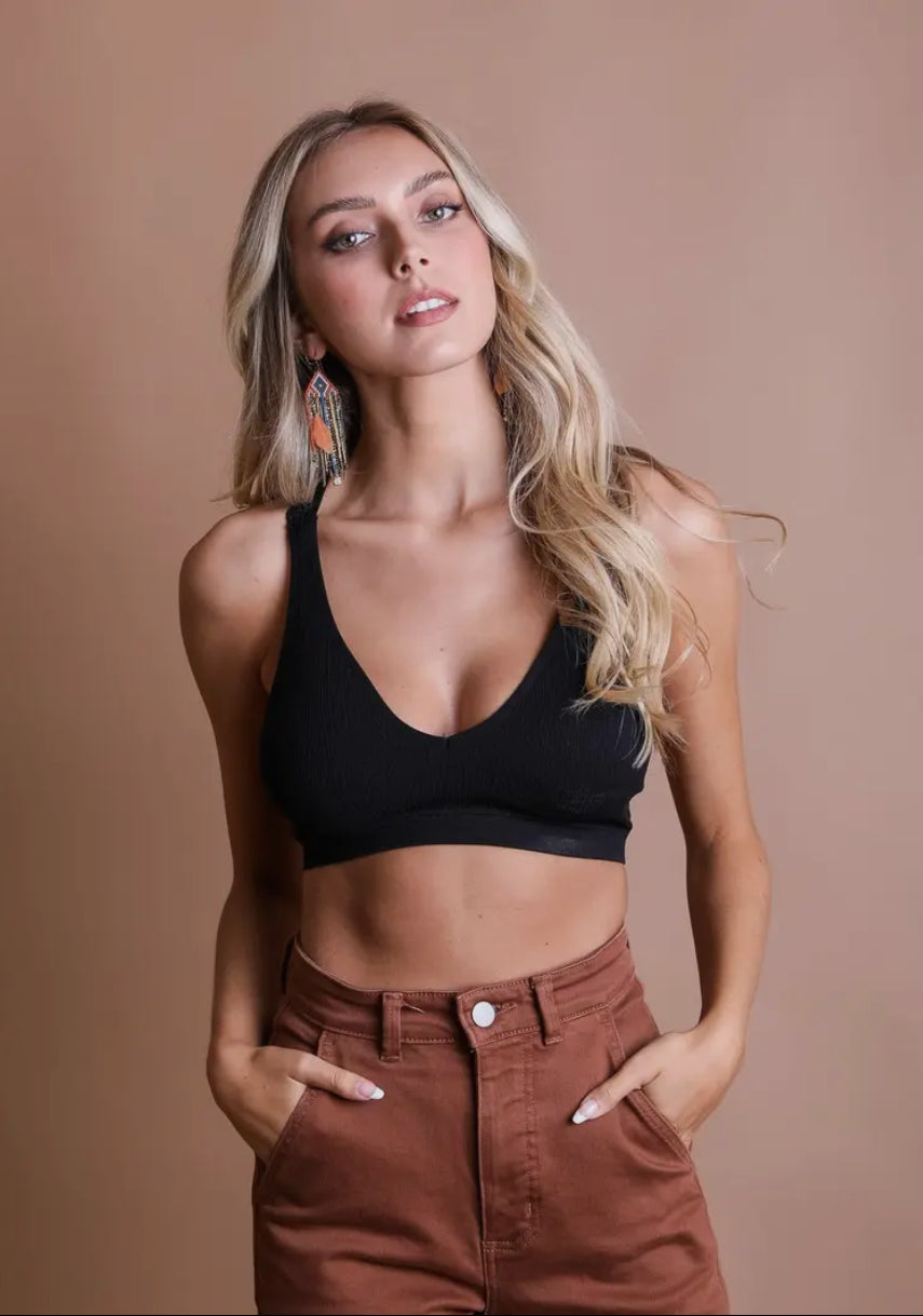 Front Lace Racerback Bralette