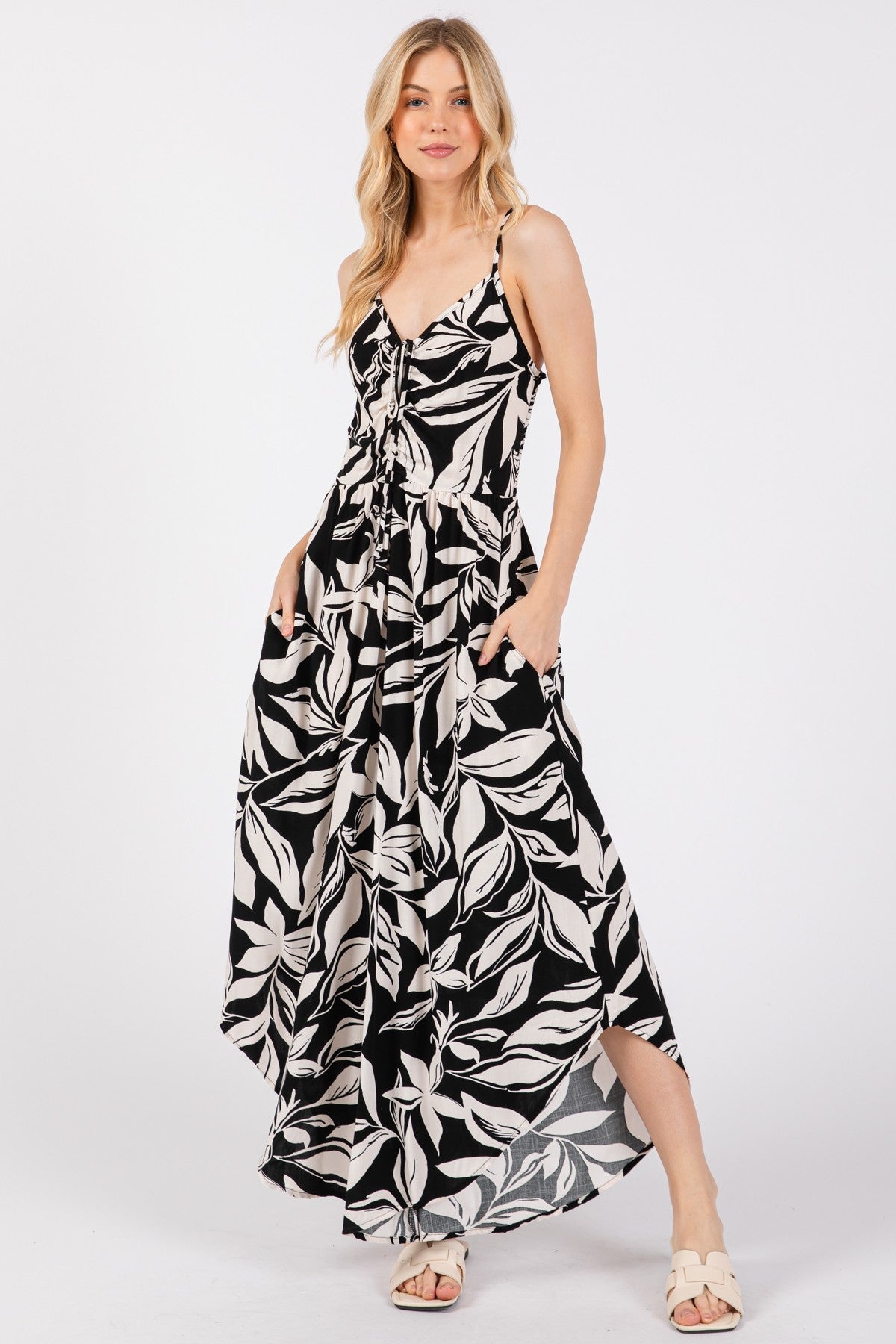 Woven Printed Midi Jumpsuit