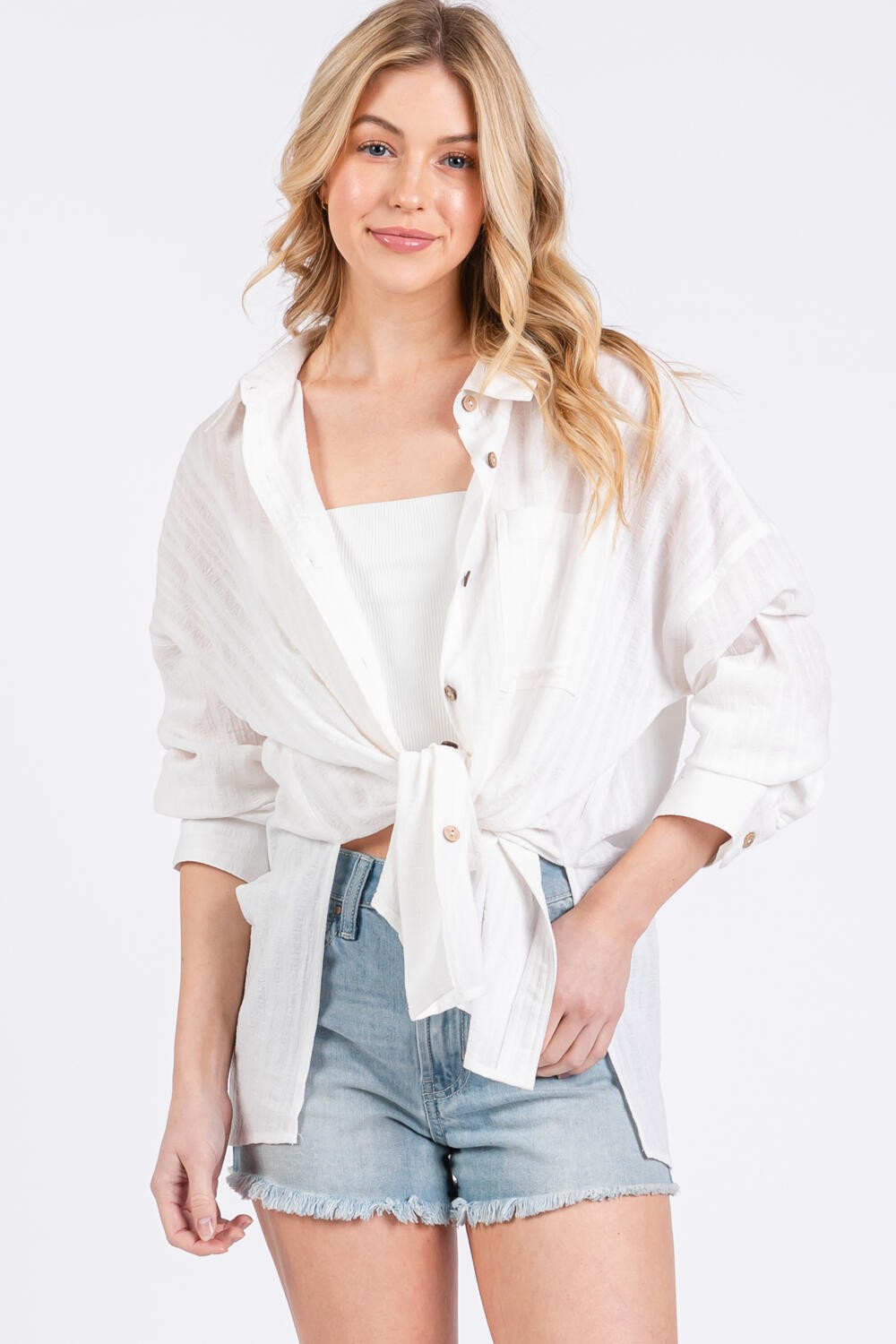 Texture Long Sleeve Shirt
