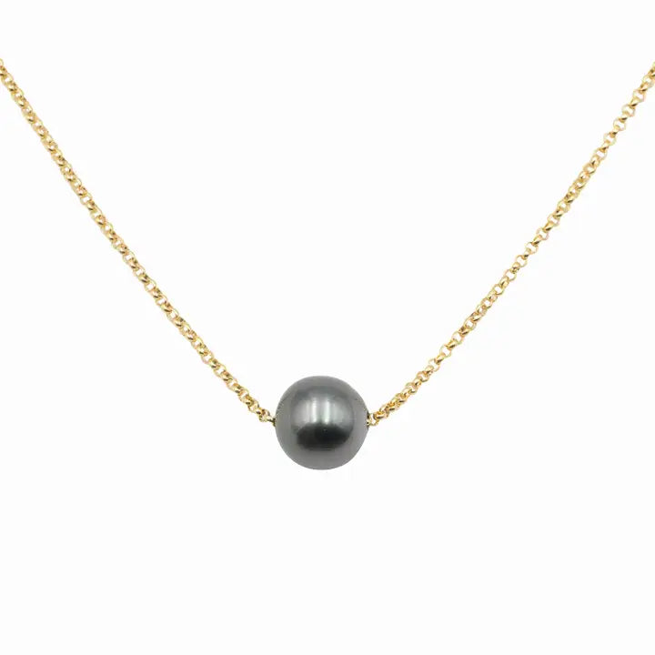Floating Tahitian Pearl Necklace