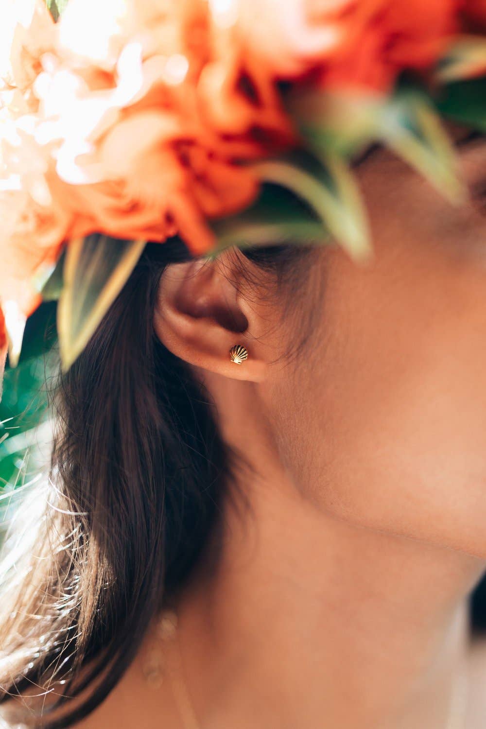 Sunrise Shell Studs