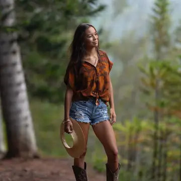 Womens Aloha Tee Pua Power