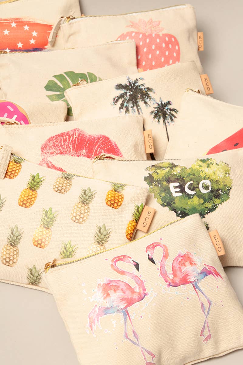Cotton Canvas Eco Pouch Bags