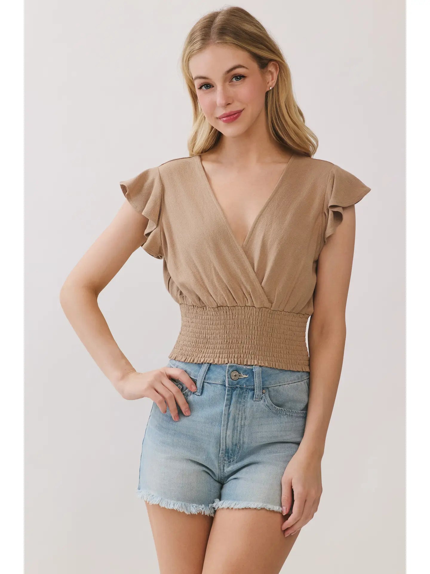 Ruffled Babydoll Top