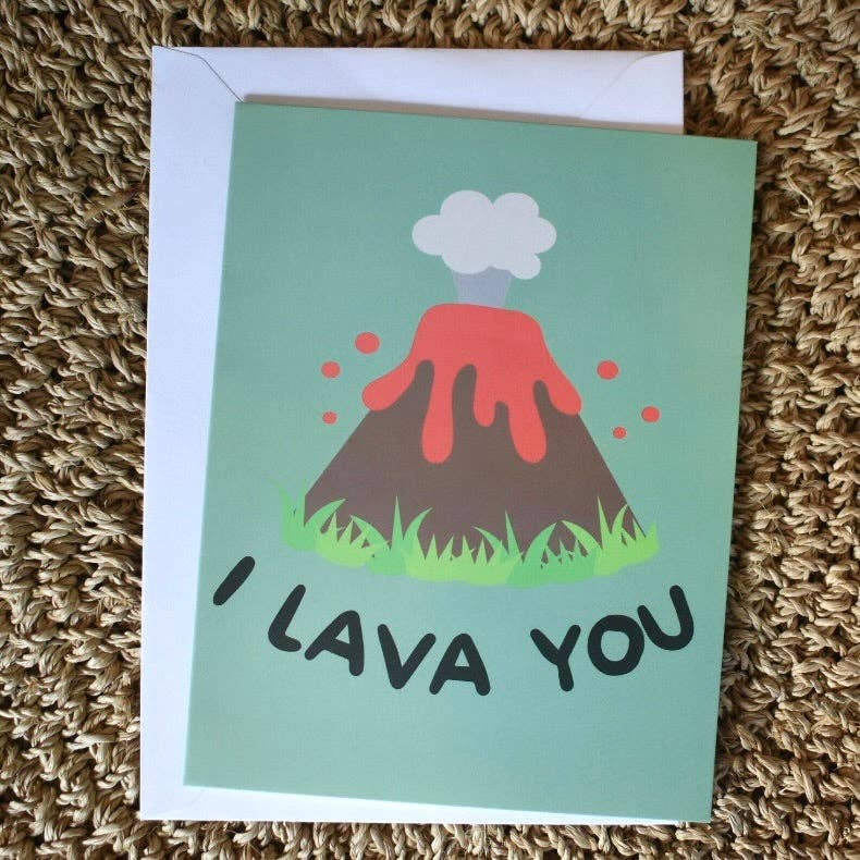 I Lava You Greeting Card