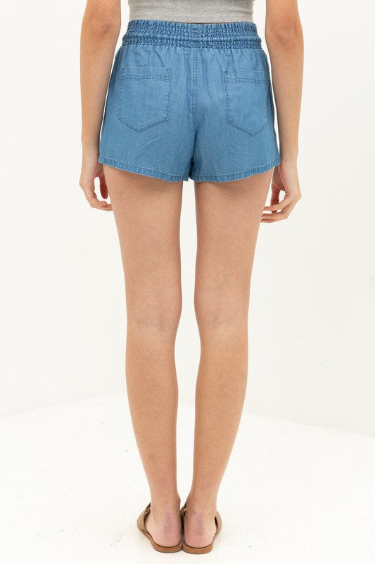 Mid Rise Tencel Short