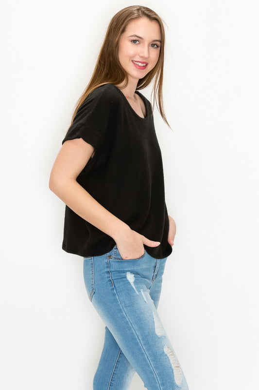 SOFT ROUND NECK TOP