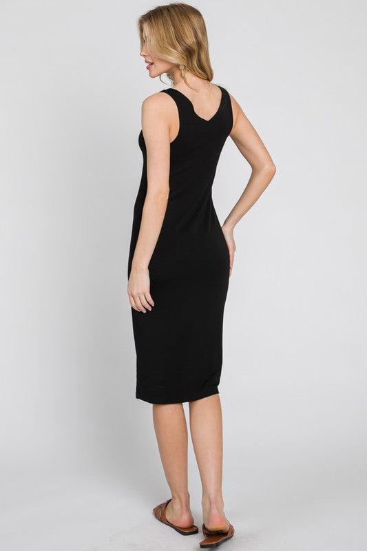 layer bodycon dress Women's Black Double Layer Mesh Twist Detail Bodycon Dress