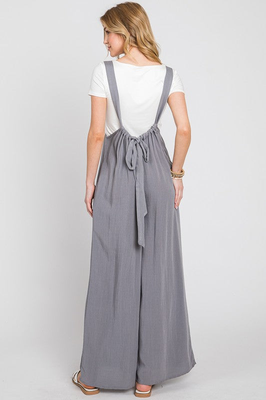 Washed Suspender Style Jumpsuit