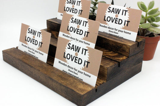 3 Tier Grooved Earring Card Display