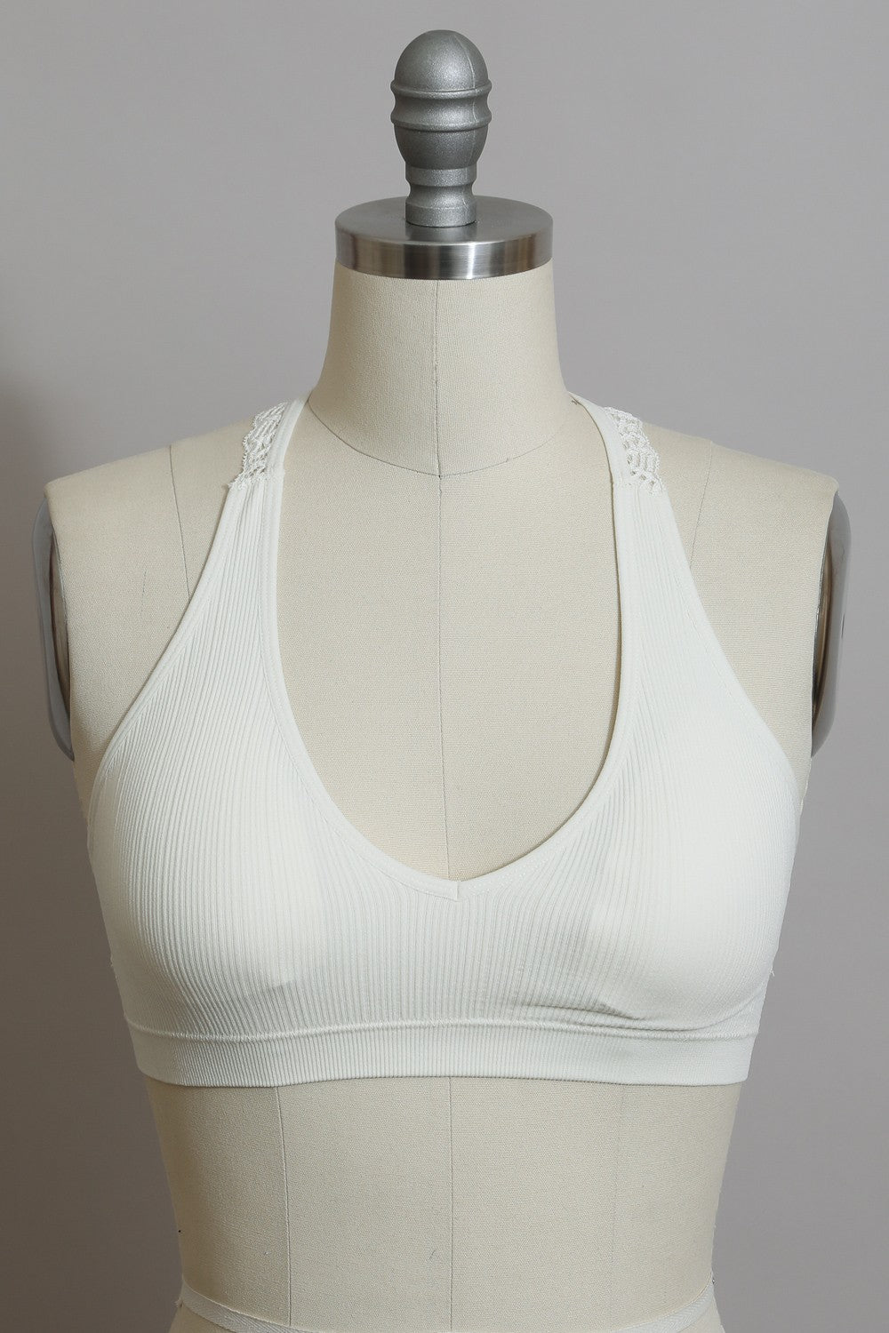 Front Lace Racerback Bralette