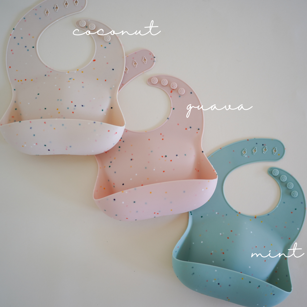 Silicone Bib | Coconut Confetti