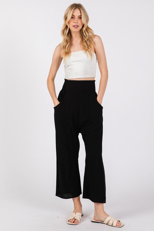 Waist Smocked Pants