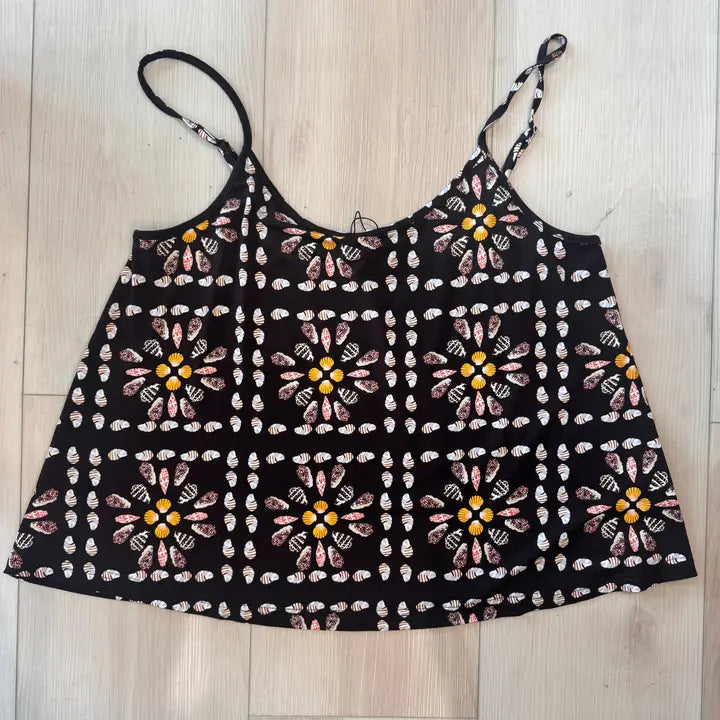 Women's Flowy Bamboo Tank Top In Shell Quilt