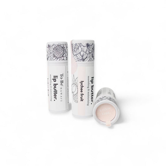 Lychee fruit lip butter.