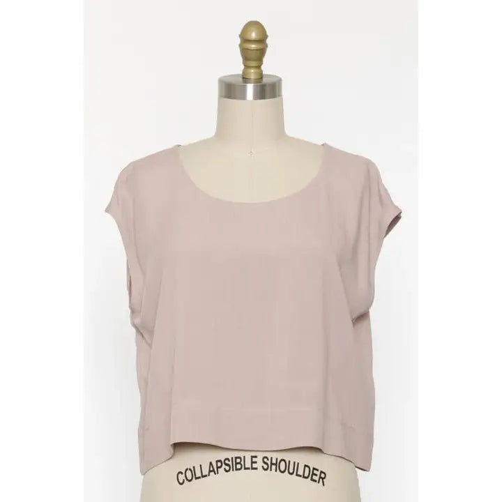 Woven Boxy Top