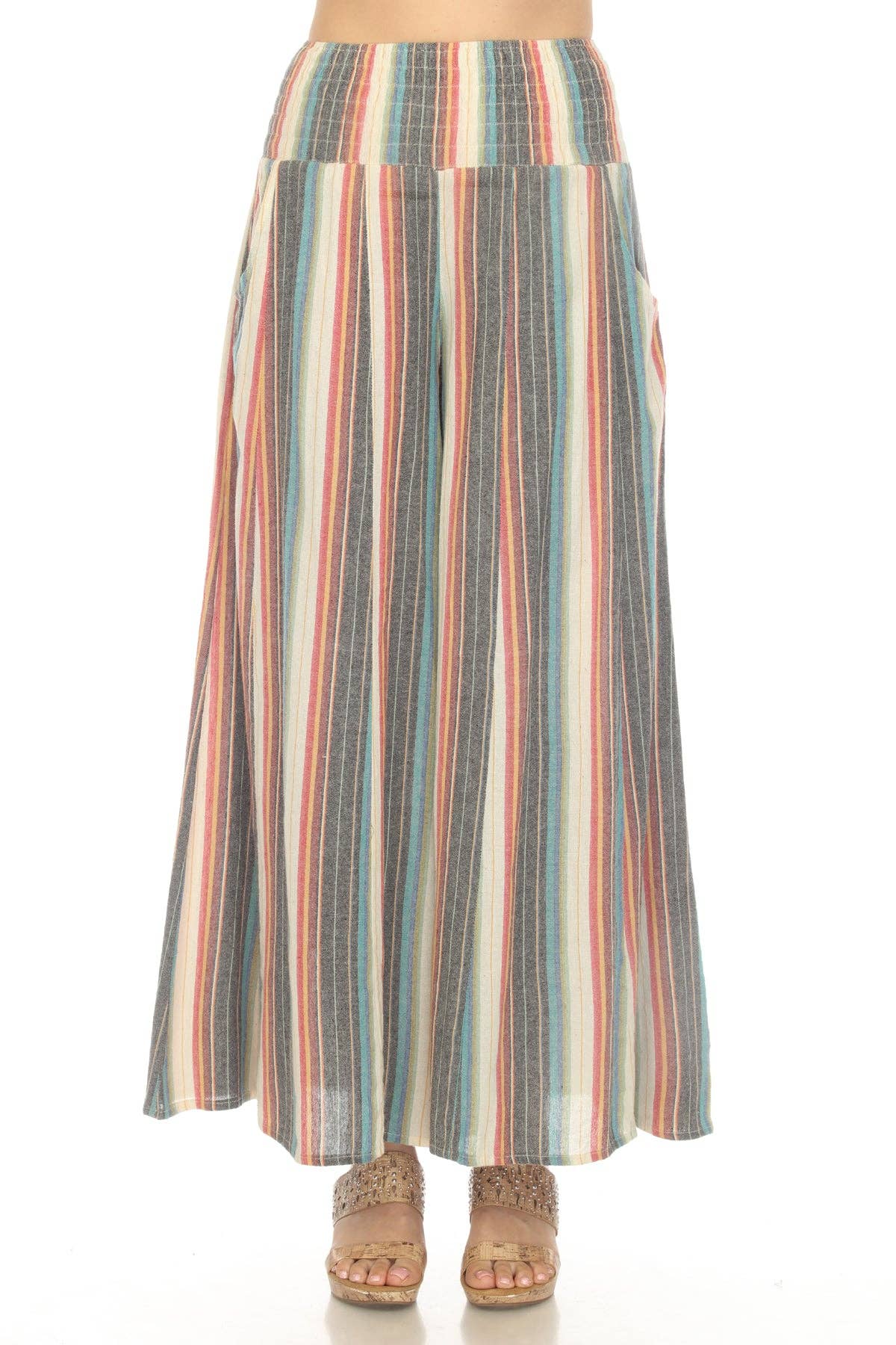 Striped Wide Leg Pants