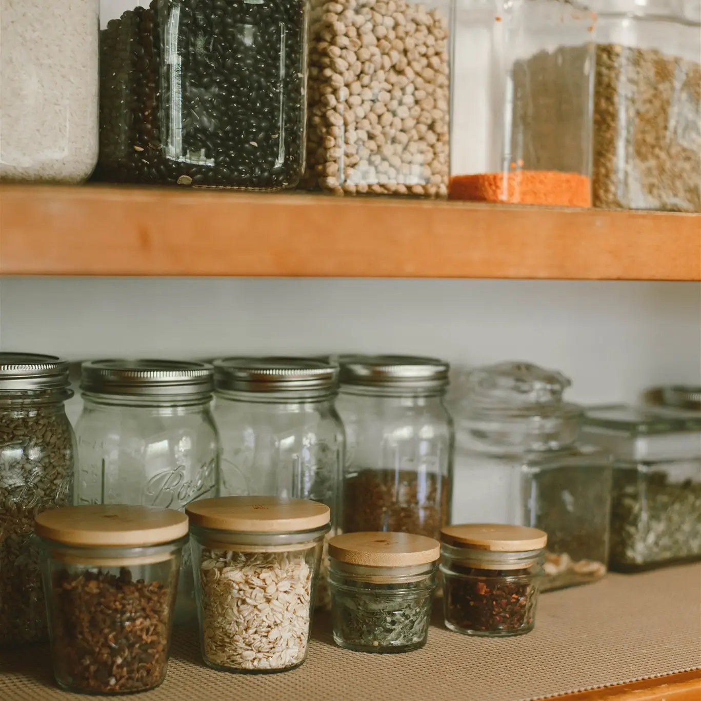 Solid Bamboo Mason Jar Lids
