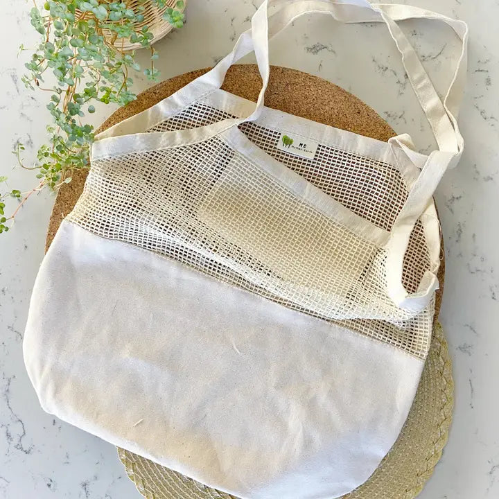 Organic Half Mesh Tote