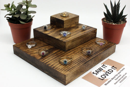 3 Tier Ring Display Corner - Jewellery Display