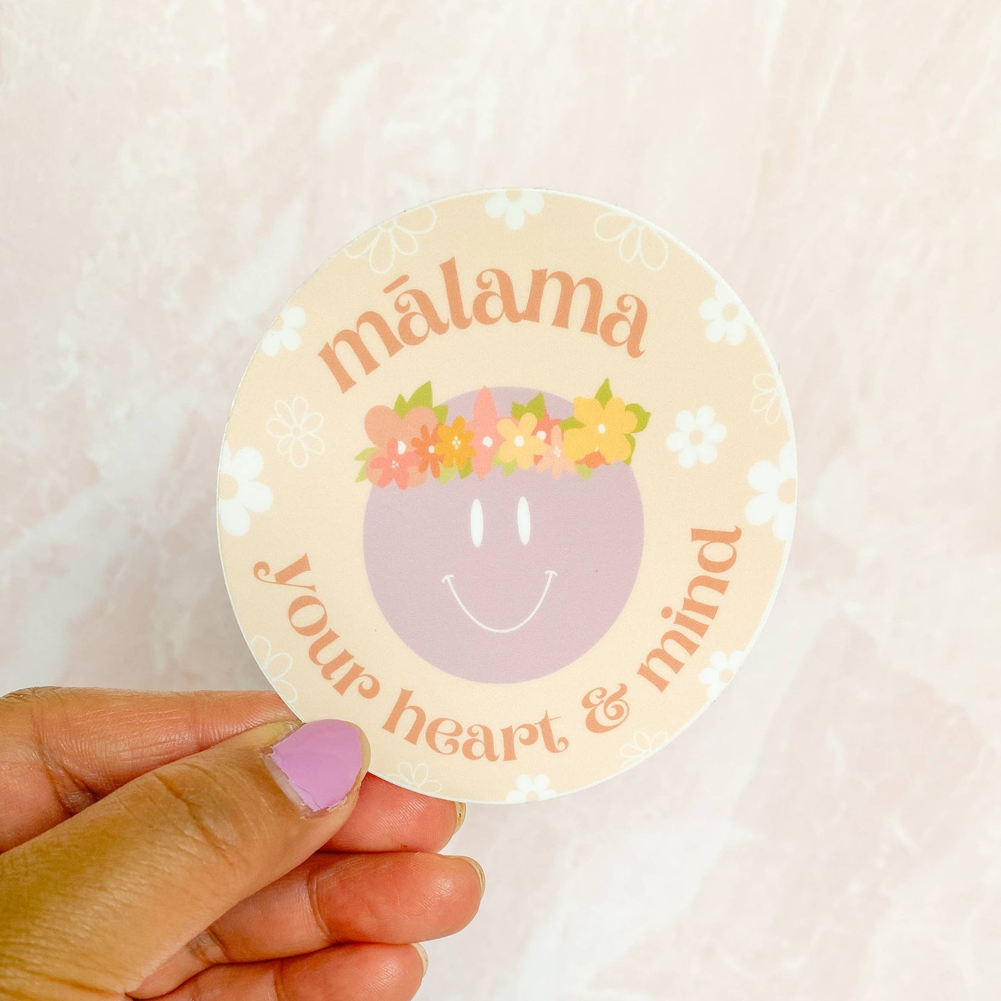 Mālama Your Heart & Mind - Sticker