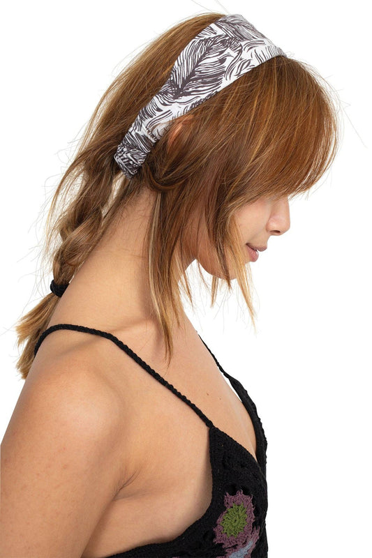 Tropical Leaf Cotton Headband