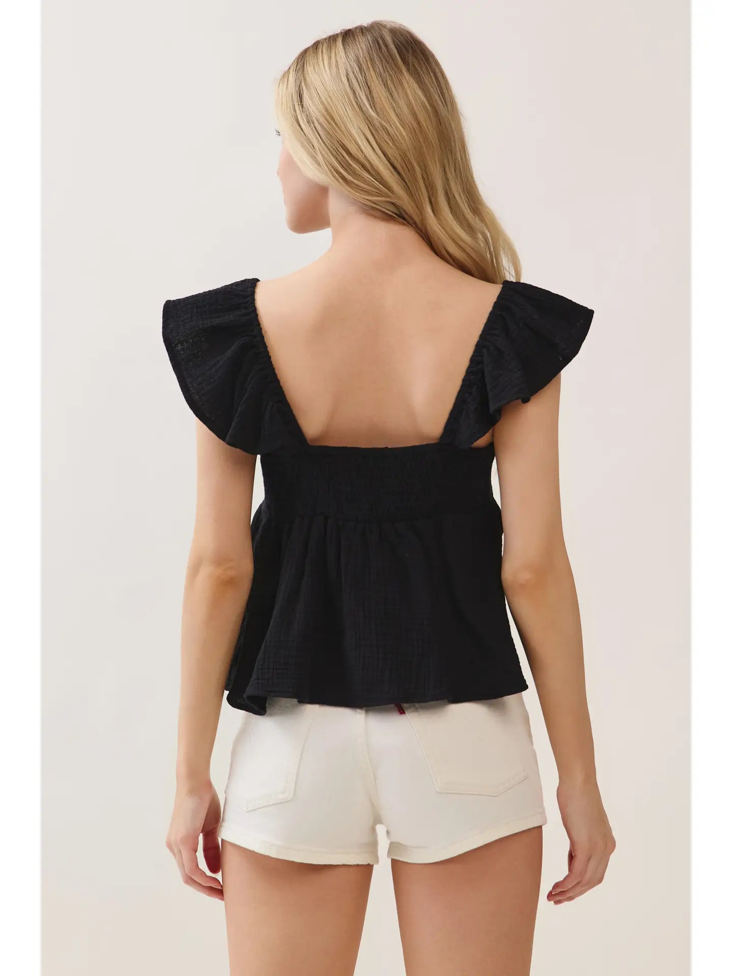 Ruffled Babydoll Top