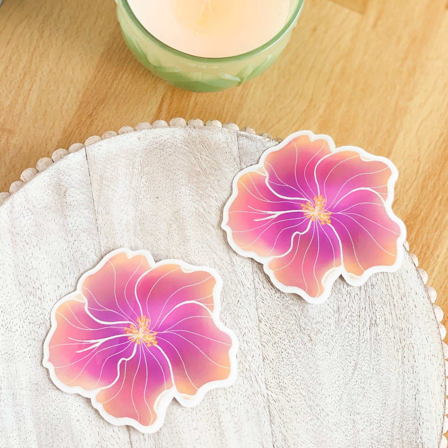 Sunset Hibiscus - Sticker