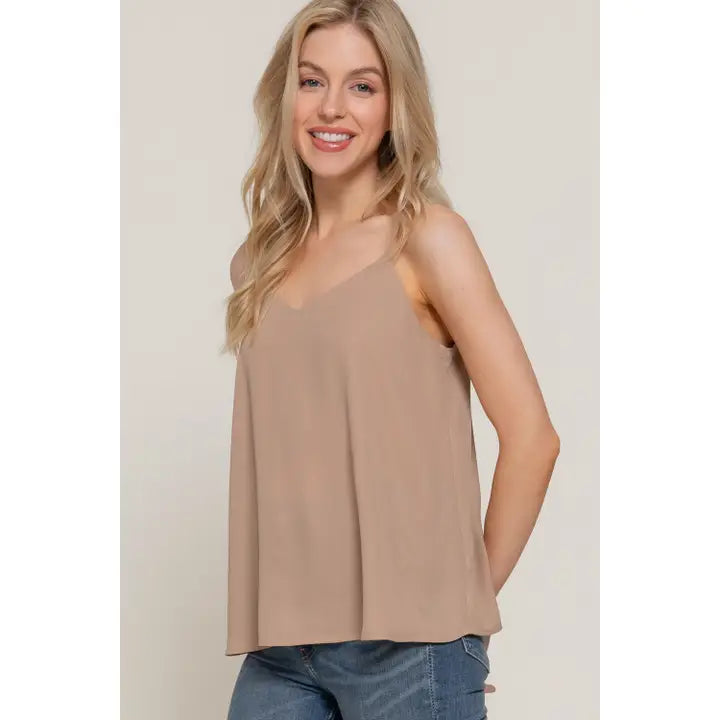 Back Cross Strap Cami Top