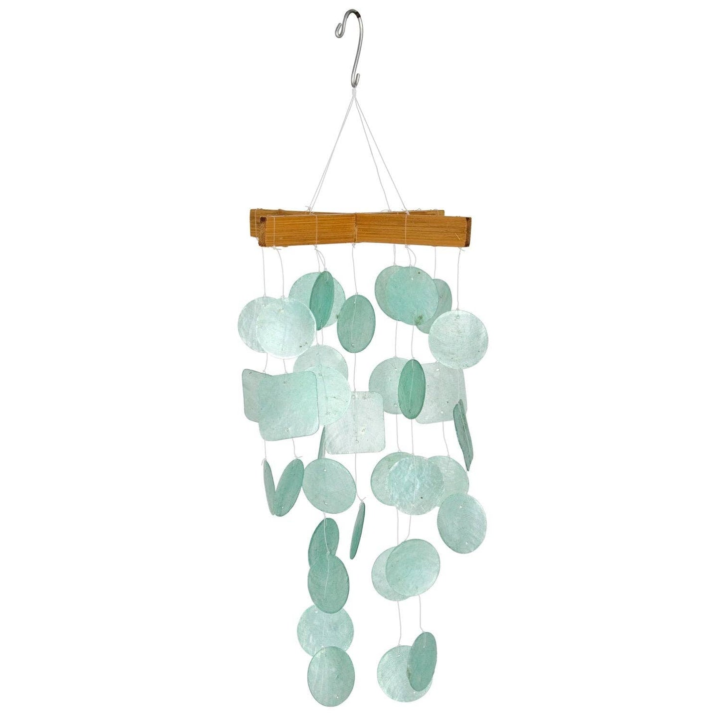 Mini Capiz Chime - Aqua